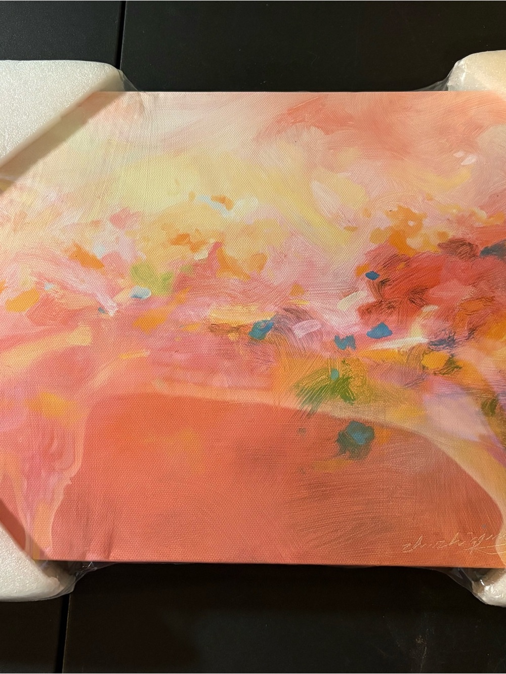 GloLive Flowing Colors Stretched Canvas